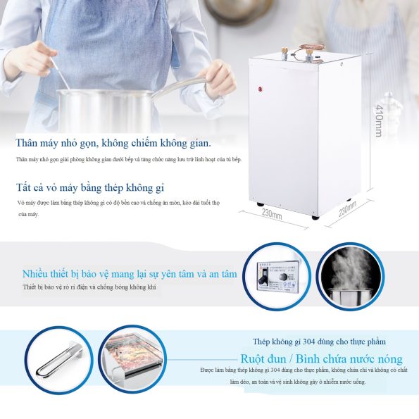 Máy đun nước dưới bếp HM-528