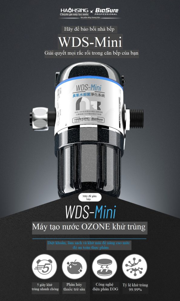 Máy tạo nước OZONE Khử trùng WDS-Mini